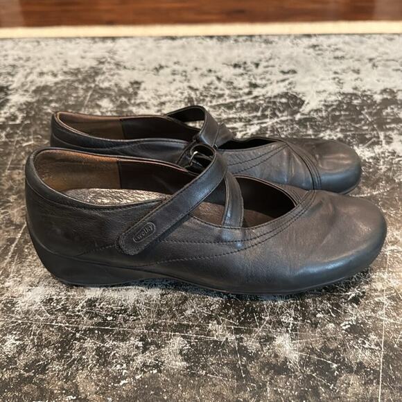 Wolky Black Leather Passion Mary Jane Shoes Size 39 - Picture 4 of 8